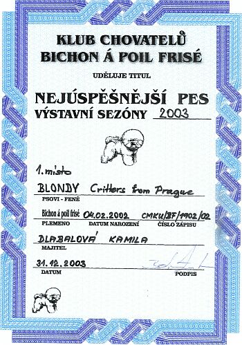 Nej�sp�n�j�� pes sez�ny 2003