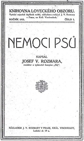 Nemoci ps� - Josef V�clav Rozmara